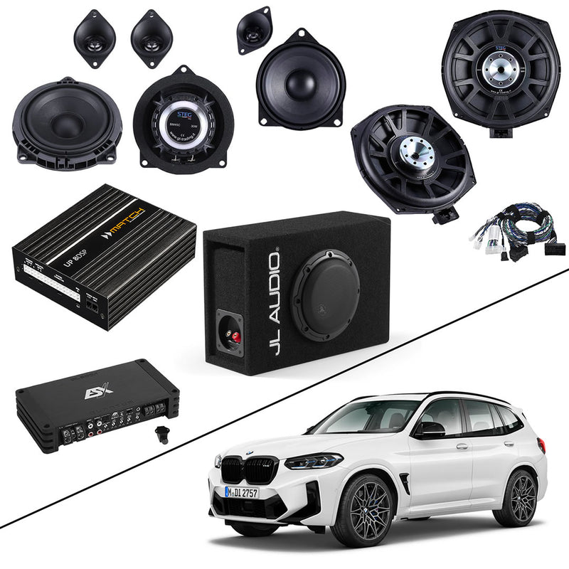 Speaker & Sub upgrade LEVEL 3 - BMW X3 (2017-2023 | G01) with HiFi S0676