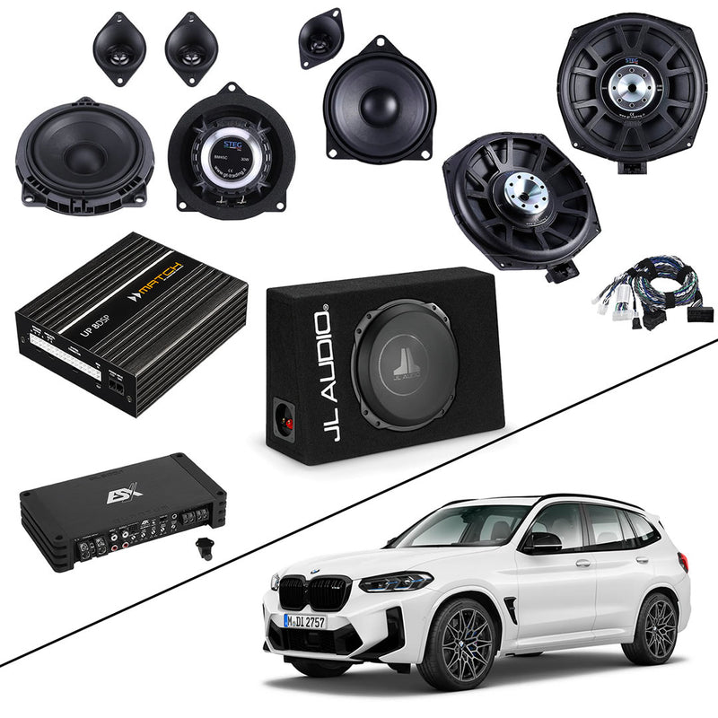 Speaker & Sub upgrade LEVEL 3 - BMW X3 (2017-2023 | G01) with HiFi S0676