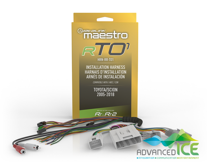 iDatalink Maestro HRN-RR-TO1 - TO1 Plug And Play T-Harness For TO1 Toyota Vehicles
