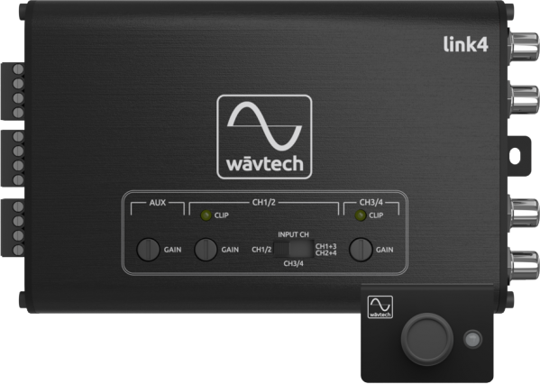 Wavtech link4 - Channel Summing/Line Output Converter With Aux-In & Remote (Link4)