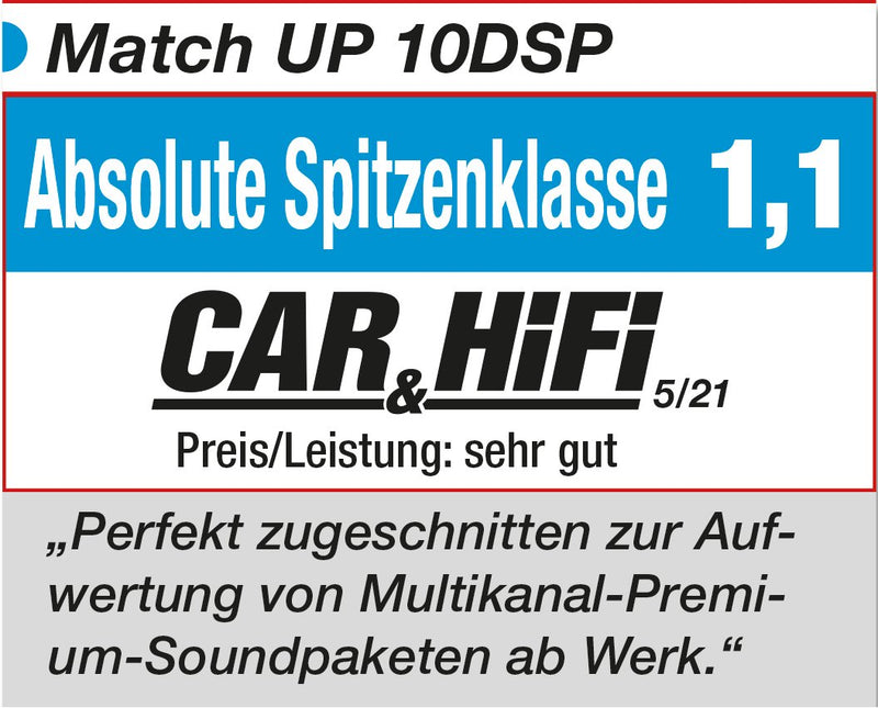 MATCH UP 10DSP With MEC Analog In - Amplifier For BMW / Mercedes With Burmester & Harman Kardon