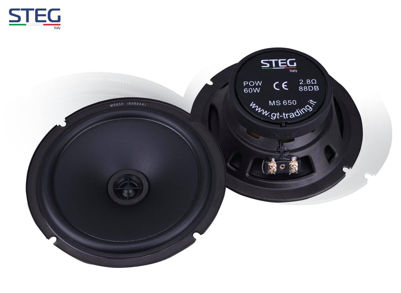 STEG MS650 - 6.5" 60W RMS coaxial speaker set