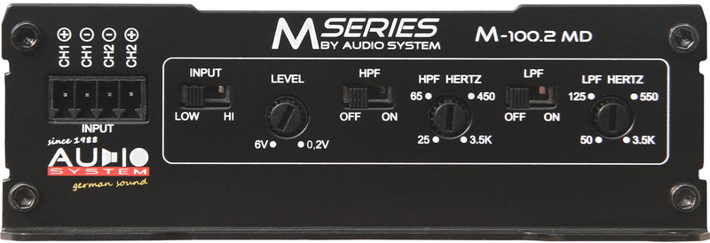 Audio System M-100.2 MD - 2x150W RMS Micro Digital Amplifier