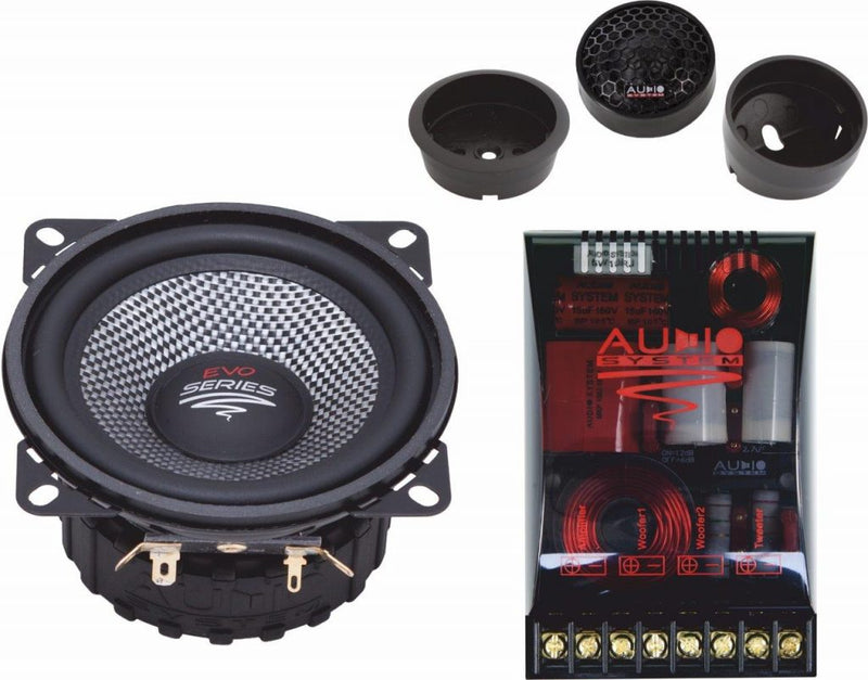 Audio System X 100 Evo 2 - 4" 2-Way KICKBASS Component Speaker System