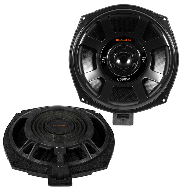 MUSWAY CSB8W - 8" 2Ω underseat subwoofer for BMW and MINI | pair