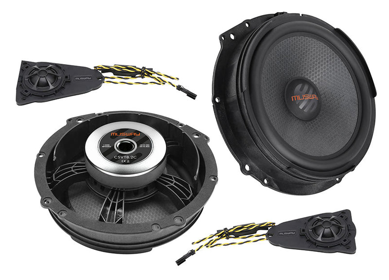 MUSWAY CSVT8.2C - Component 8" Speaker For VW Transporter T5 T6 & VW Multivan T5 T6