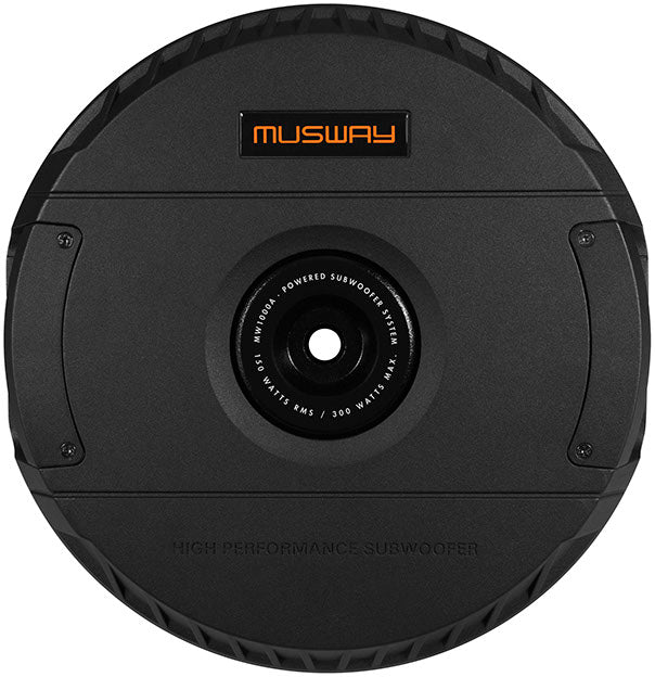 MUSWAY MW1000A - Subwoofer activo con rueda de repuesto de 11" 150W RMS 