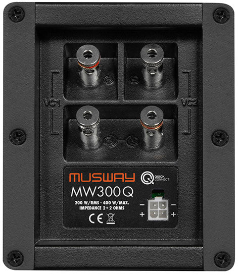 MUSWAY MW300Q - 6x9" 200W RMS 2x2Ω vented spare tyre subwoofer