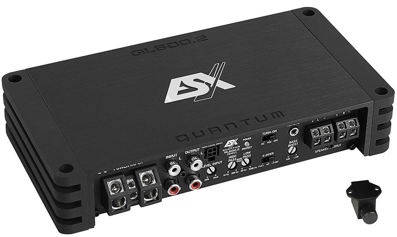 ESX QL600.2 (24V) - 2x300W RMS Compact Digital Amplifier For Trucks