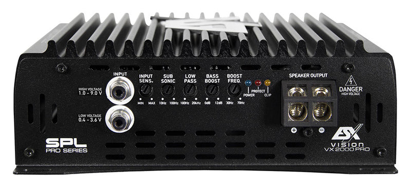 ESX VX2000 PRO - Mono Ultra Class D Digital Amplifier